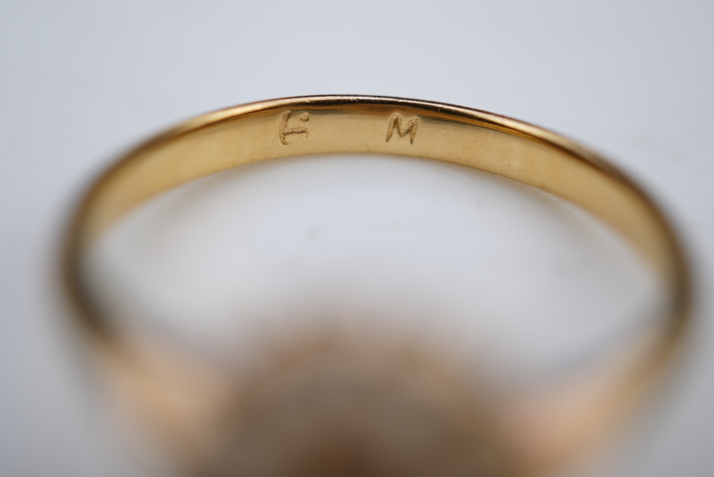 A diamond ring, late 19th century